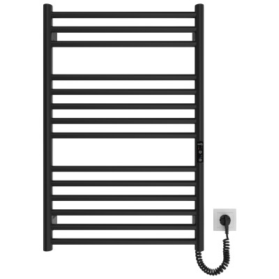 Hygge Family Рушникосушка електрична Greenwich, 770х530х80мм, таймер-регулятор, сталь, чорний матовий