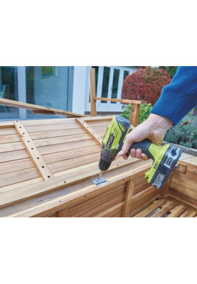 Ryobi Шурупокрут-дриль ударний акумуляторний ONE+ R18PD2-215G 18В 1х1.5А·год ЗП 40Нм 400·1350об·хв 1кг