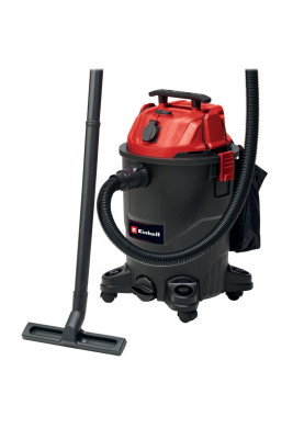 Einhell Пилосос професійний 1930 А, 1500 Вт, пластик 30 л, 190 мбар, шланг 2.5 м, кабель 3 м, розетка 2 кВт, 4.7 кг
