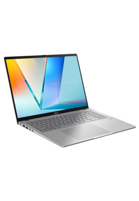 ASUS Ноутбук Vivobook S16 S3607CA-RP008 16" WUXGA IPS, Intel Ultra 7 255H, 16GB, F1TB, UMA, NoOS, Сріблястий