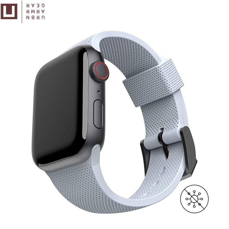 UAG Ремінець [U] для Apple Watch 44/42 Dot Silicone, Soft Blue