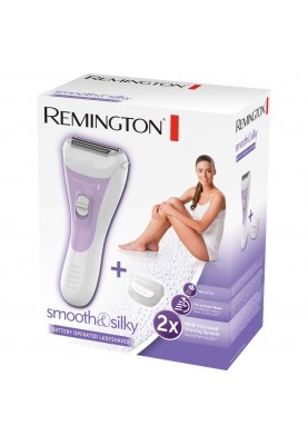 Remington Бритва електр. сіткова Smooth&Silky, АААx2, сух.+волог., жіночий тример, біло-фіолетовий