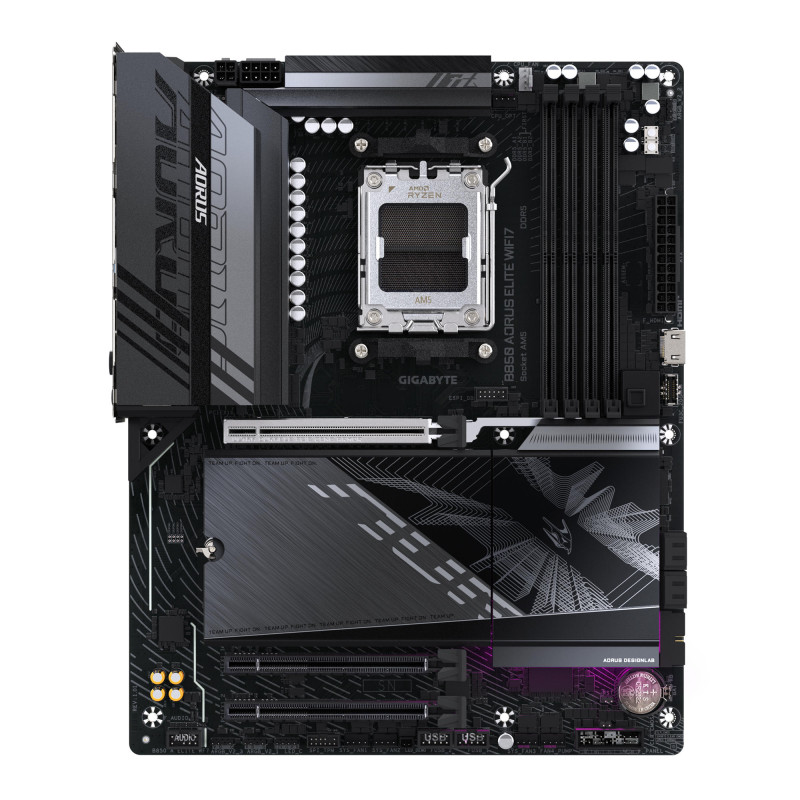 Gigabyte Материнська плата B850 A ELITE WF7 sAM5 B850 4xDDR5 M.2 Wi-Fi BT ATX