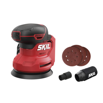 Skil Шліфмашина ексцентрикова акумуляторна SKIL 3746 CA 20В безщіткова 125 мм 11000-22000кол·хв 1.2кг без АКБ та ЗП