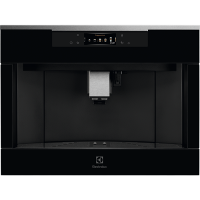 Electrolux Кавомашина вбудована, 2,5л, зерно+мелена, автомат.капуч, дисплей, сернор.керування, підсвітка, чорний