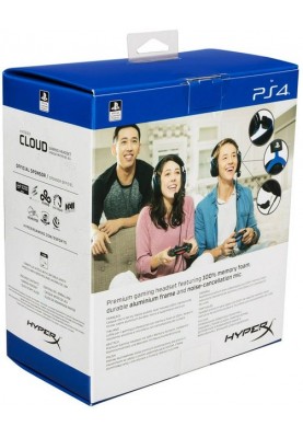 HyperX Гарнітура Cloud PS 3.5mm Black/Blue 4P5H9AM