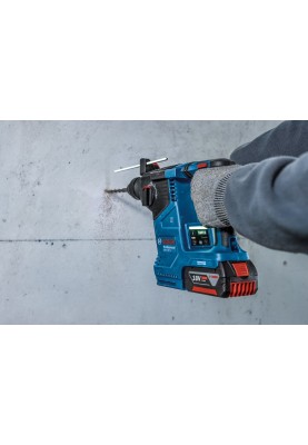 Bosch Перфоратор GBH 187-LI Professional акумуляторний, 2*18 В 5 Аг, SDS-Plus, 2.4 Дж, 980 об/хв, кейс, 2.9 кг