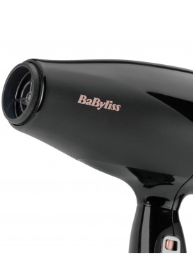 BaByliss Фен Air Power Pro, 2300Вт, 3 режими, дифузор, іоніз-я, хол. обдув, кераміка, чорно-рожевий