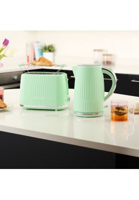 Russell Hobbs Тостер Eden 800Вт, пластик, підігрів, розморожування, фісташковий