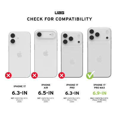UAG Чохол UAG для iPhone 17 Pro Max, Plyo MagSafe, Ice/White
