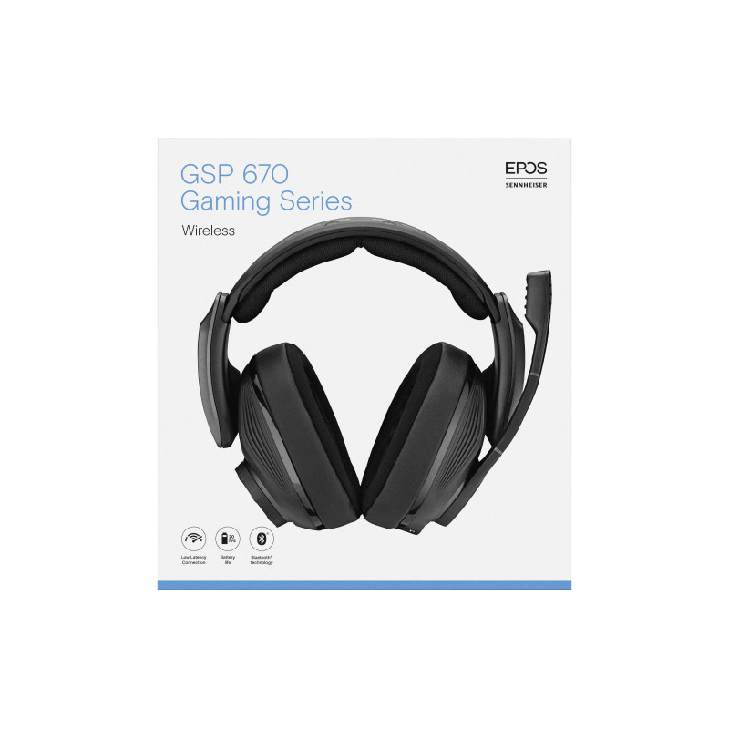 Epos Гарнітура ігрова GSP 670 Wireless, USB