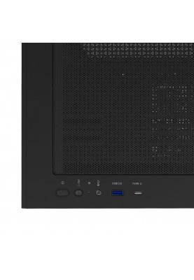 Zalman Корпус P30 AIR без БП, 1xUSB3.0, 1xUSBType-C, 3x140мм ARGB, VGA 392мм, LCS ready, TG Side Panel, mATX, чорний
