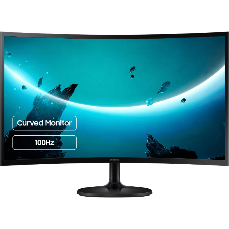 Samsung Монітор 23.8" S24D360 D-Sub, HDMI, VA, 100Hz, 4ms, CURVED