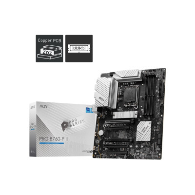 MSI Материнcька плата PRO B760-P II s1700 B760 4xDDR5 M.2 HDMI DP ATX
