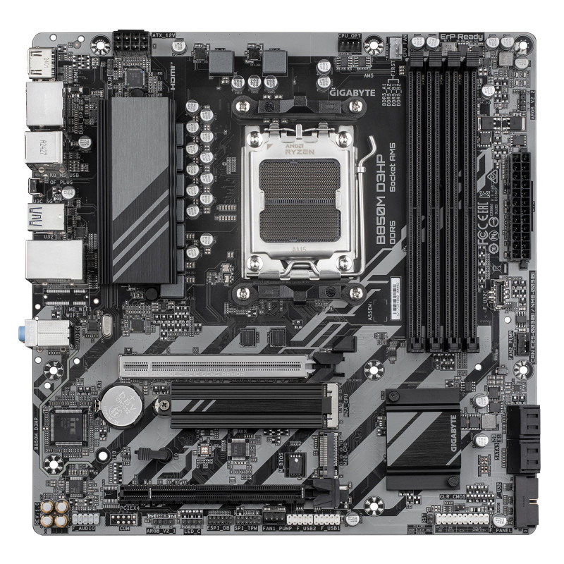 Gigabyte Материнська плата B850M D3HP sAM5 B850 4xDDR5 M.2 HDMI DP mATX
