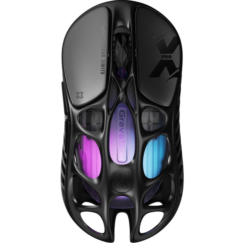 GravaStar Миша Mercury X Pro, 8K, BT/WL/USB-A, RGB, чорний