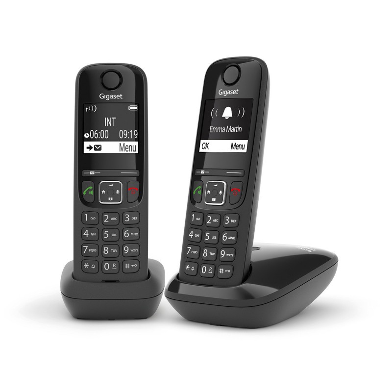 Gigaset Радіотелефон DECT AS690 DUO Black