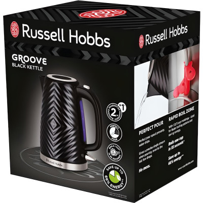 Russell Hobbs Електрочайник 26380-70 Groove, чорний
