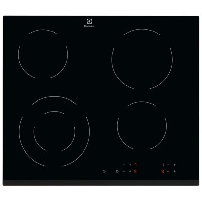 Electrolux Варильна поверхня електрична склокерамічна, 60см, чорний