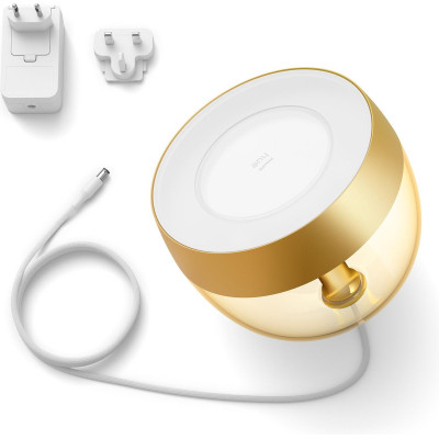 Philips Hue Настільний світильник розумний  Iris, 2000K-6500K, RGB, ZigBee, Bluetooth, димування, золотий