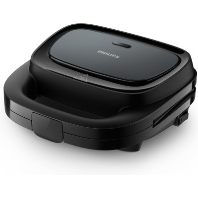 Philips Сендвічмейкер Series 3000 750Вт, антипригарне покриття, корпус-пластик, чорний