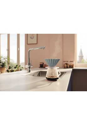 Grohe Змішувач для кухні Blu Pure Minta, довж.виливу - 221мм, поворотний, 2в1, хром