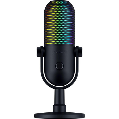 Razer Мікрофон геймінговий Seiren V3 Chroma, Uni, RGB, USB-A, 2м, чорний