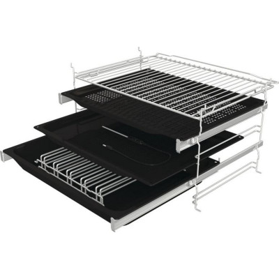 Gorenje Духова шафа електрична, 77л, A+, пара, дисплей, готування на різних рівнях, нерж