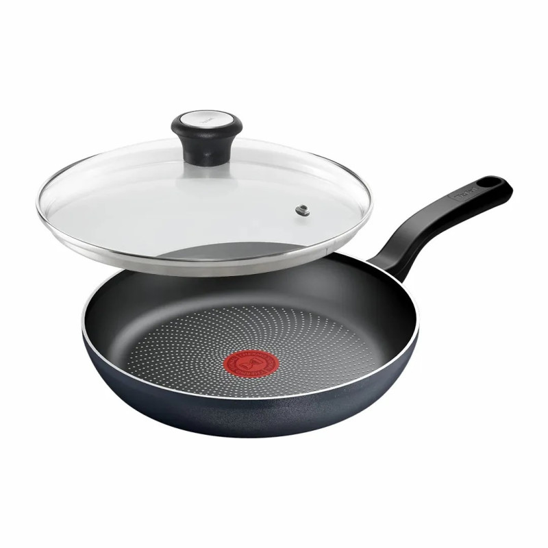 Tefal Сковорода з кришкою So' Light, 26см, алюміній, бакеліт, скло, чорний