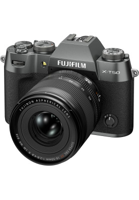 Fujifilm Цифр. фотокамера X-T50 + XF16-50mmF2.8-4.8 R LM WR Kit Charcoal silver