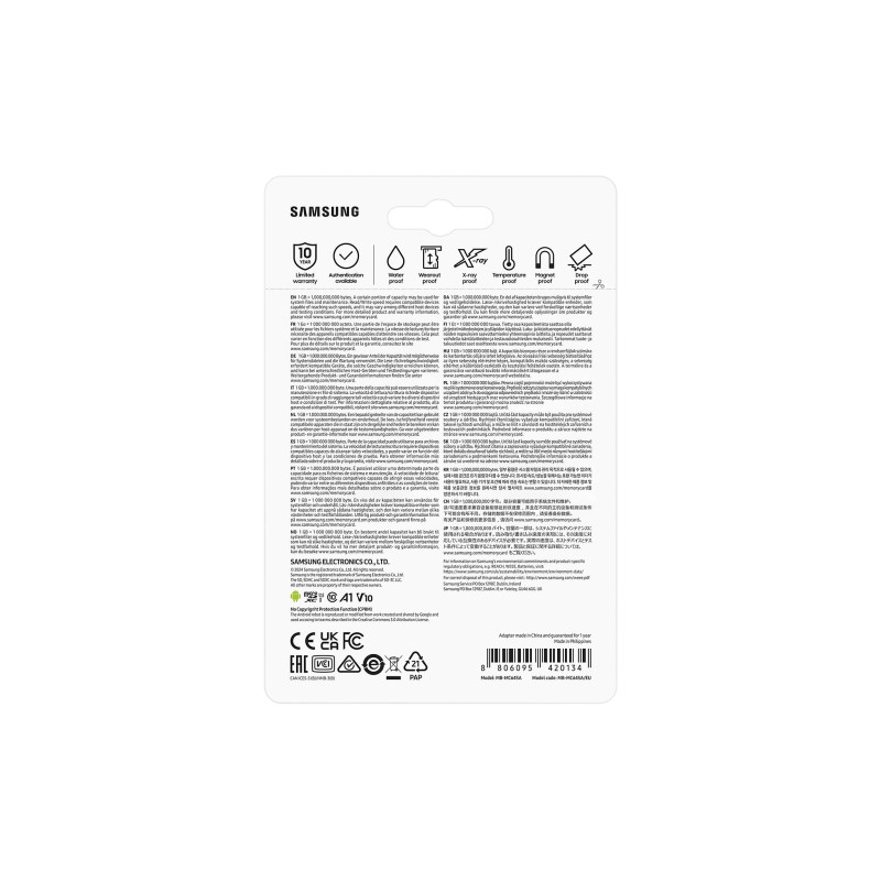 Samsung Карта пам'яті microSDXC 64GB C10 UHS-I R130MB/s Evo Plus + SD