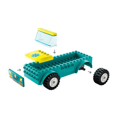 LEGO Конструктор City Карета швидкої допомоги та сноубордист