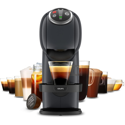 Krups Кофеварка капсульна Dolce Gusto Genio S Plus, 1,8л, капсули, сернор.керування, темно-сірий