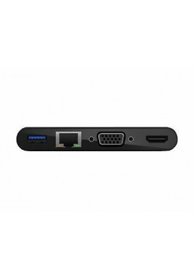 Belkin USB-C - Ethernet, HDMI, VGA, USB-A, 100W PD, black