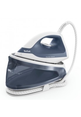 Tefal Праска-парогенератор Optimal, 2200Вт, 1200мл, паровий удар -190гр, постійна пара - 110гр, керам. підошва, біло-синій