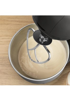 Tefal Кухонна машина Bake Essential 800Вт, чаша-метал, корпус-метал/пластик, насадок-4, чорний