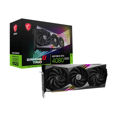 MSI Відеокарта GeForce RTX 4080 SUPER 16GB GDDR6X GAMING X TRIO
