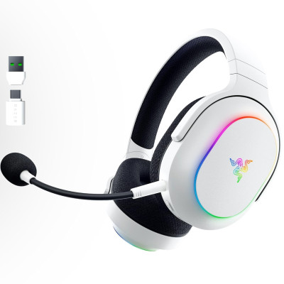 Razer Гарнітура ігрова Barracuda X Chroma, BT/WL, RGB, білий