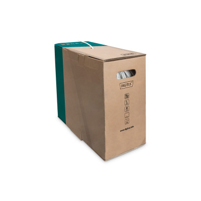 Digitus Кабель CAT 5e F-UTP, 100m, AWG 24/1, PVC, сірий