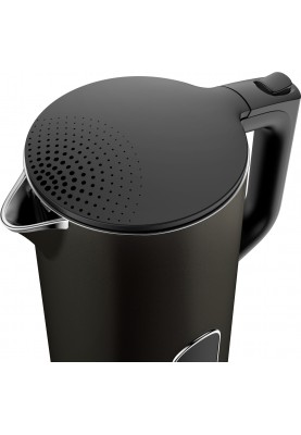 Tefal Електрочайник DIGITAL, 1,7л, з подвійними стінками, цифровий дисплей, сіро-чорний