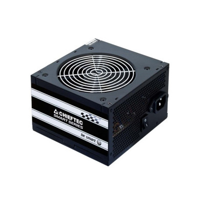 Chieftec Блок живлення Smart (500W), >85%, 120мм, 1xMB 24pin(20+4), 1xCPU 8pin(4+4), 2xMolex, 3xSATA, 1xPCIe 8pin(6+2)