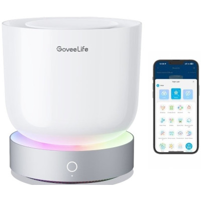 Govee Розумний зволожувач повітря H7161 Aroma Diffuser, RGBIC, White Noise, білий