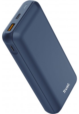 Trust Акумулятор портативний літій-іонний power bank Redoh, 20000мА·рік, USB-A/2хUSB-C, 18W, QC 3.0, PD, синій