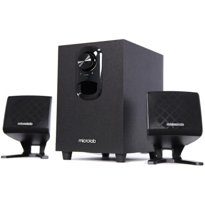 Microlab Акустична система M-108 2.1, 11W, mini-jack, чорний