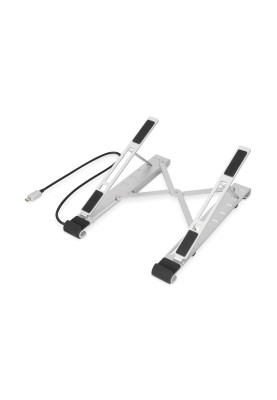 Digitus Підставка для ноутбука Variable Notebook Stand, до 17'', USB-C Dock 5-Port, сіра