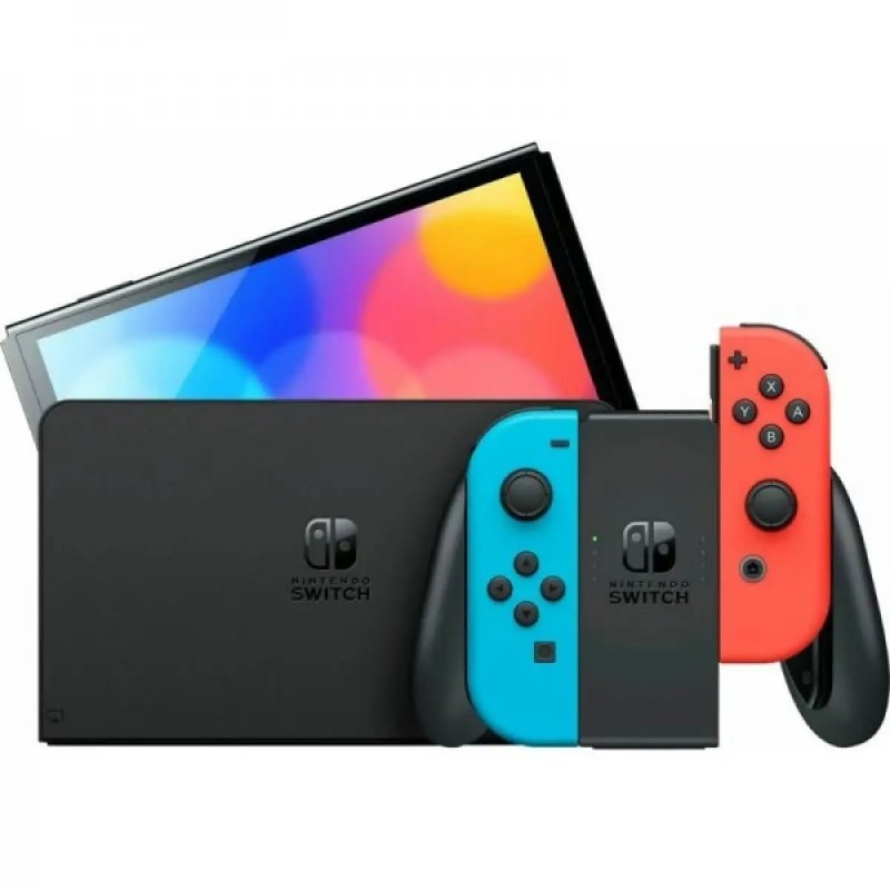 Nintendo Ігрова консоль Switch OLED (червоний та синій)