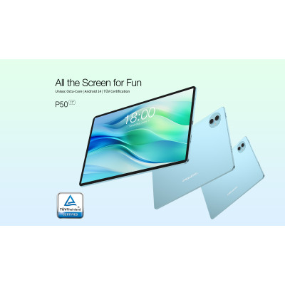 TECLAST Планшет P50 11" 6ГБ, 128ГБ, LTE, 8000мА•год, Android, блакитний