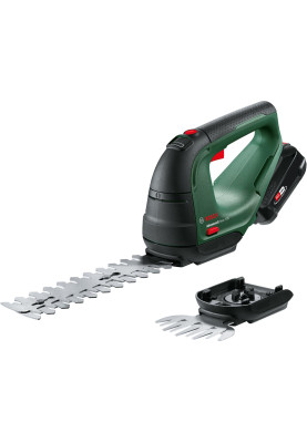 Bosch Ножиці для трави акумуляторні AdvancedShear 18V-10 + насадка кущоріз 10/20см крок різу 8мм 1xPBA 2.0Ah 2.45кг