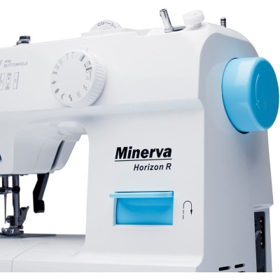 Minerva Швейна машина Horizon R, електромех., 71 Вт, 13 швейних операцій, петля напівавтомат, білий Minerva Швейна машина Horizon R, електромех., 71 Вт, 13 швейних операцій, петля напівавтомат, білий