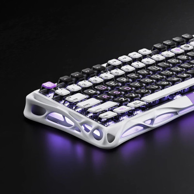 GravaStar Клавіатура механічна Mercury V75 80keys, Magnetic Jade Pro, 8K, USB-A, RGB, Mecha Gray
